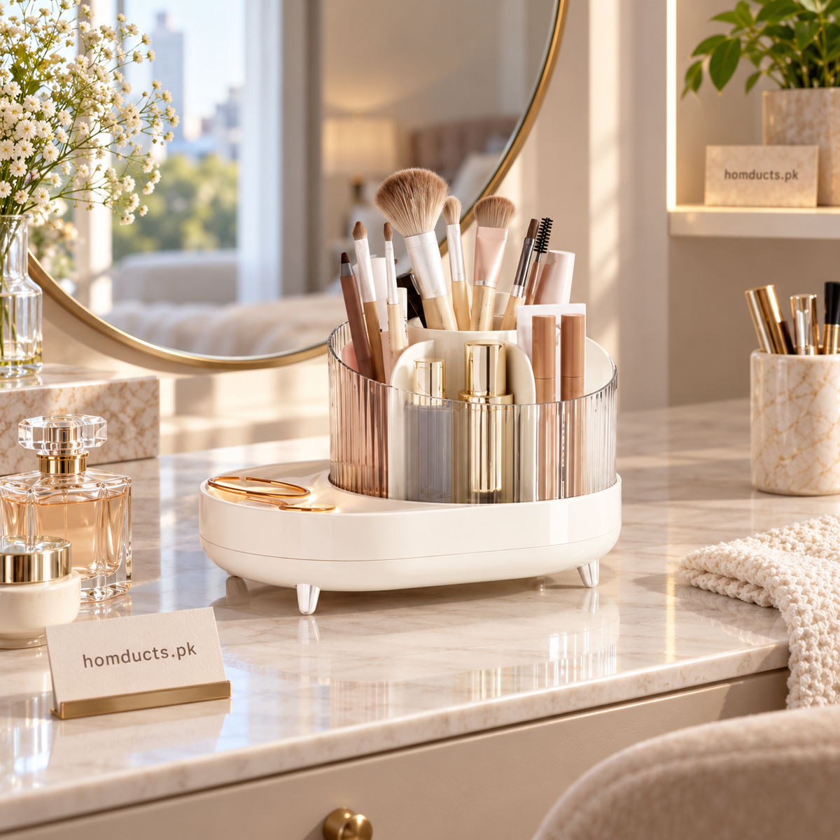 Luxury Rotating Makeup Organizer
