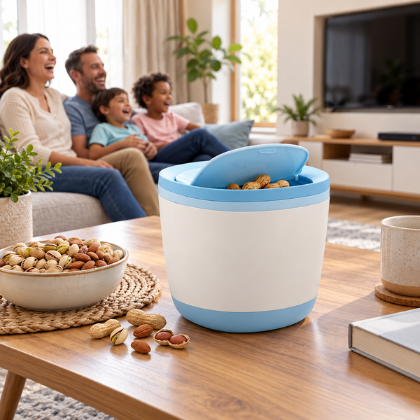 Tabletop Mini Bin for Snack Shells & Desk Waste