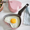 Heart-Shaped Marble Coating Frying Pan – Mini Skillet for Eggs Pancakes & Cute Breakfasts