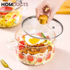Heat Resistant Borosilicate Glass Cooking Pot