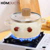 Heat Resistant Borosilicate Glass Cooking Pot