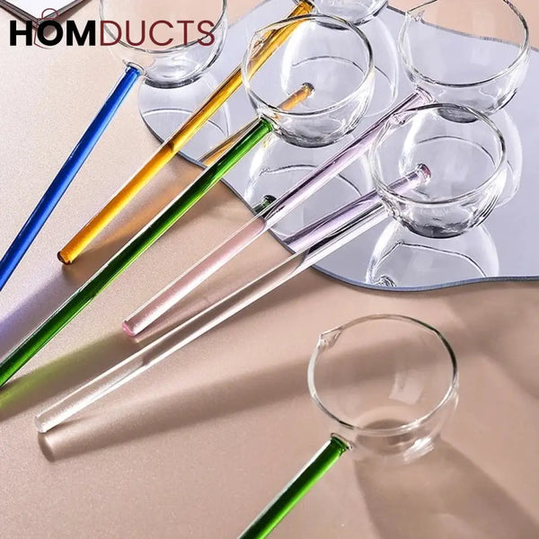 Heat Resistant Borosilicate Glass Tarka Spoon