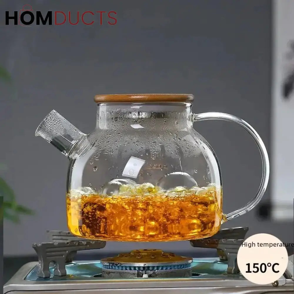 Heat Resistant Borosilicate Glass Teapot