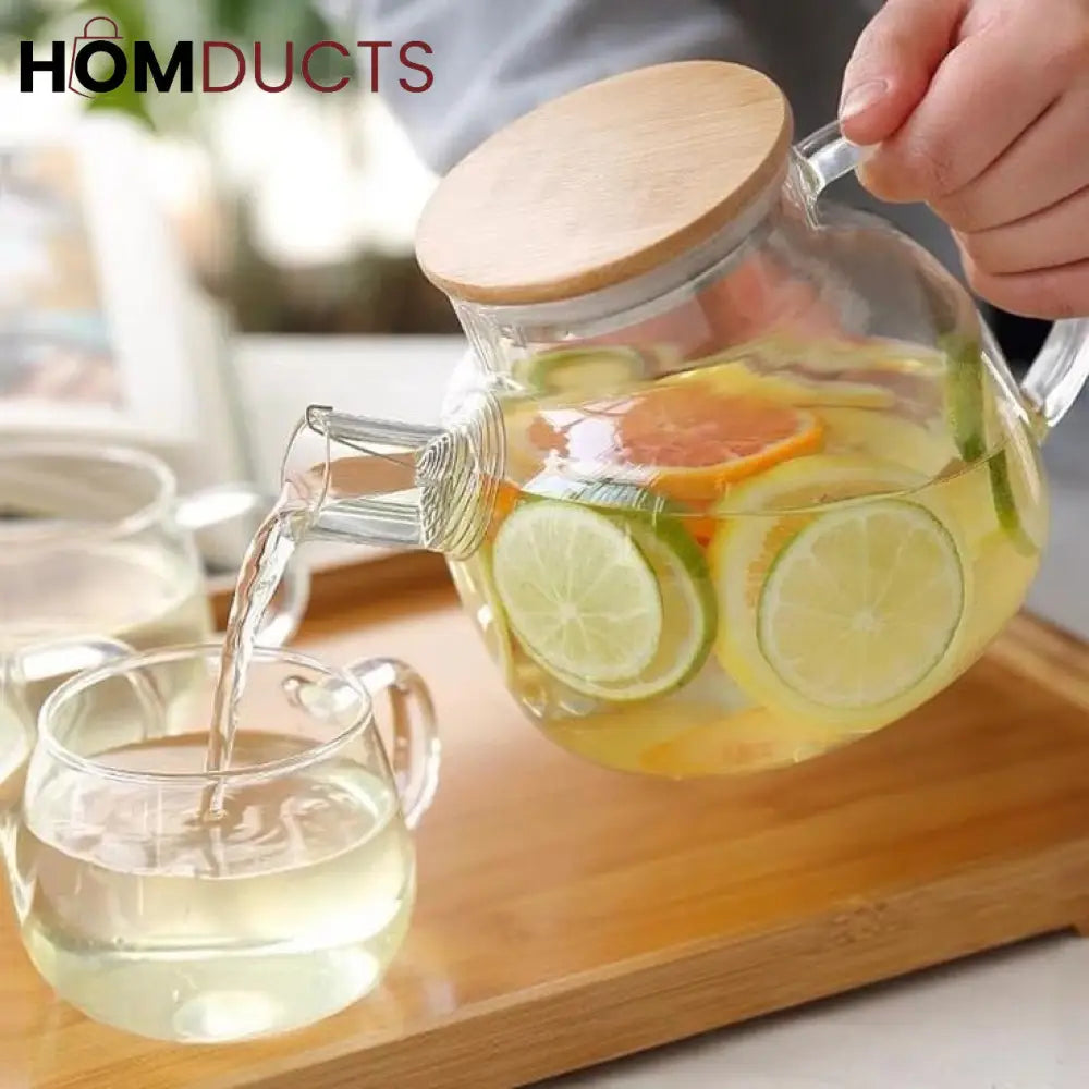 Heat Resistant Borosilicate Glass Teapot