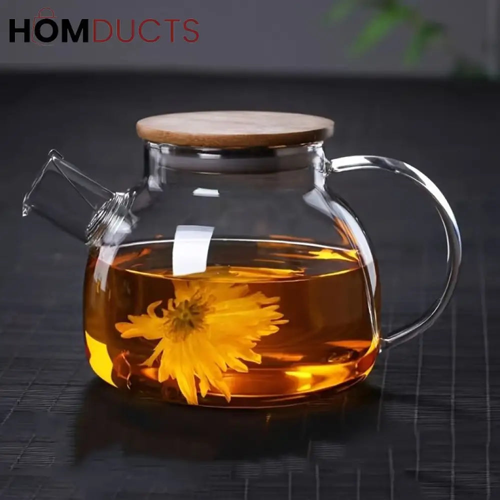 Heat Resistant Borosilicate Glass Teapot