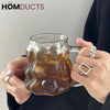 Heat Resistant Glass Coffee Mug - With/Without Handle Perfect for Hot Beverages With Handle