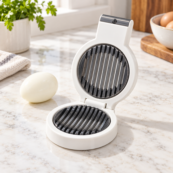 Heavy-duty egg slicer