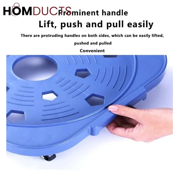 Heavy-Duty Gas Cylinder Trolley with 360° Rotating Wheels – Premium Anti-Rust Base Stand