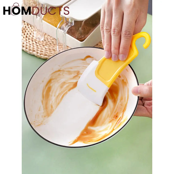 Heavy-Duty Kitchen Pan Scraper – Non-Scratch Food Residue Remover with Ergonomic Handle (Pair set)