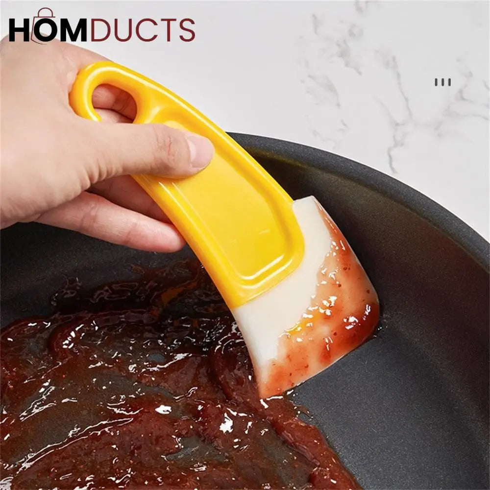 Heavy-Duty Kitchen Pan Scraper – Non-Scratch Food Residue Remover with Ergonomic Handle (Pair set)