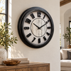 Heritage Industrial Panel 24-Inch Wall Clock