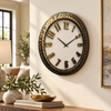 Heritage Ornate Gold 24-Inch Wall Clock