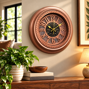 Heritage Fallow 14.25-inch decorative wall clock design A