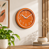 Heritage Fantasy CLK-044 9.75 inch orange wall clock