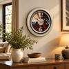 Heritage geometric statement 18 inch wall clock