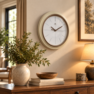 Heritage minimalist modern 18 inch wall clock