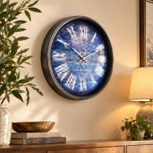 Heritage Oxford 14-inch artistic Roman numeral wall clock
