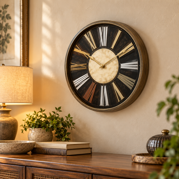 Heritage Oxford 14-inch multitone Roman numeral wall clock