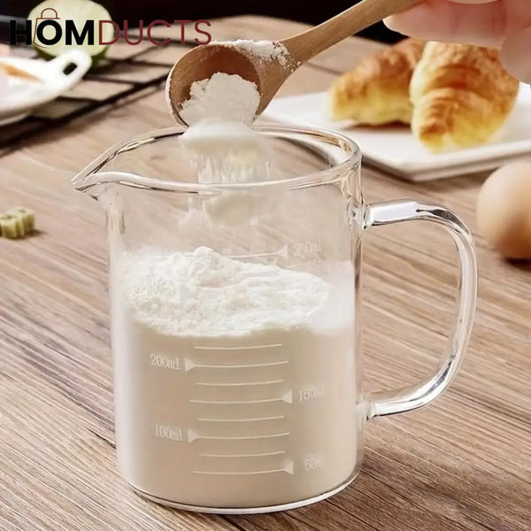 High Borosilicate Glass Measuring Cup With Handle