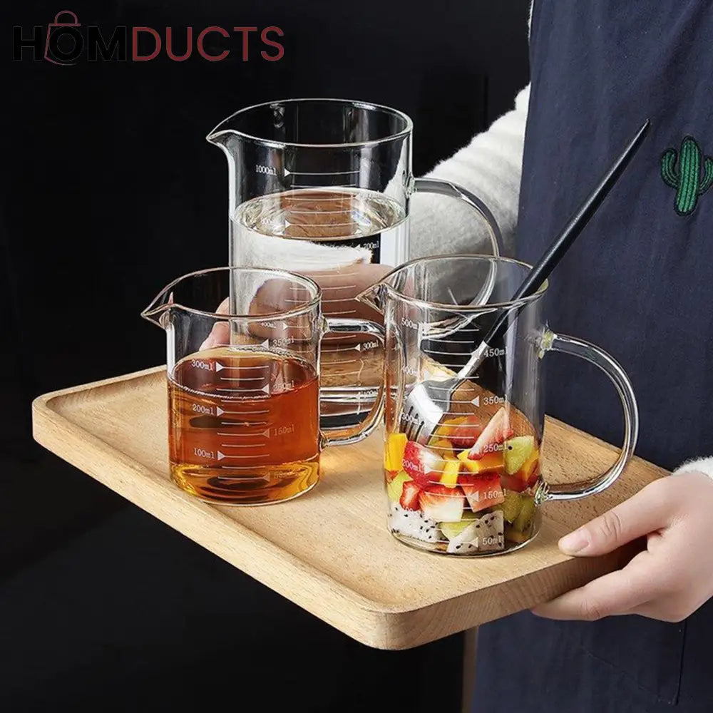 High Borosilicate Glass Measuring Cup With Handle