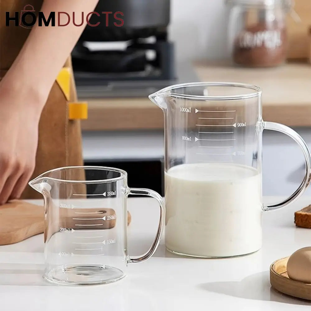 High Borosilicate Glass Measuring Cup With Handle
