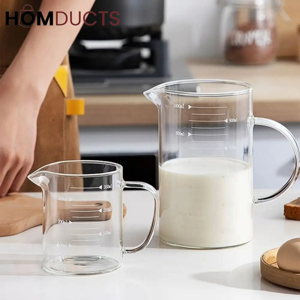 High Borosilicate Glass Measuring Cup With Handle