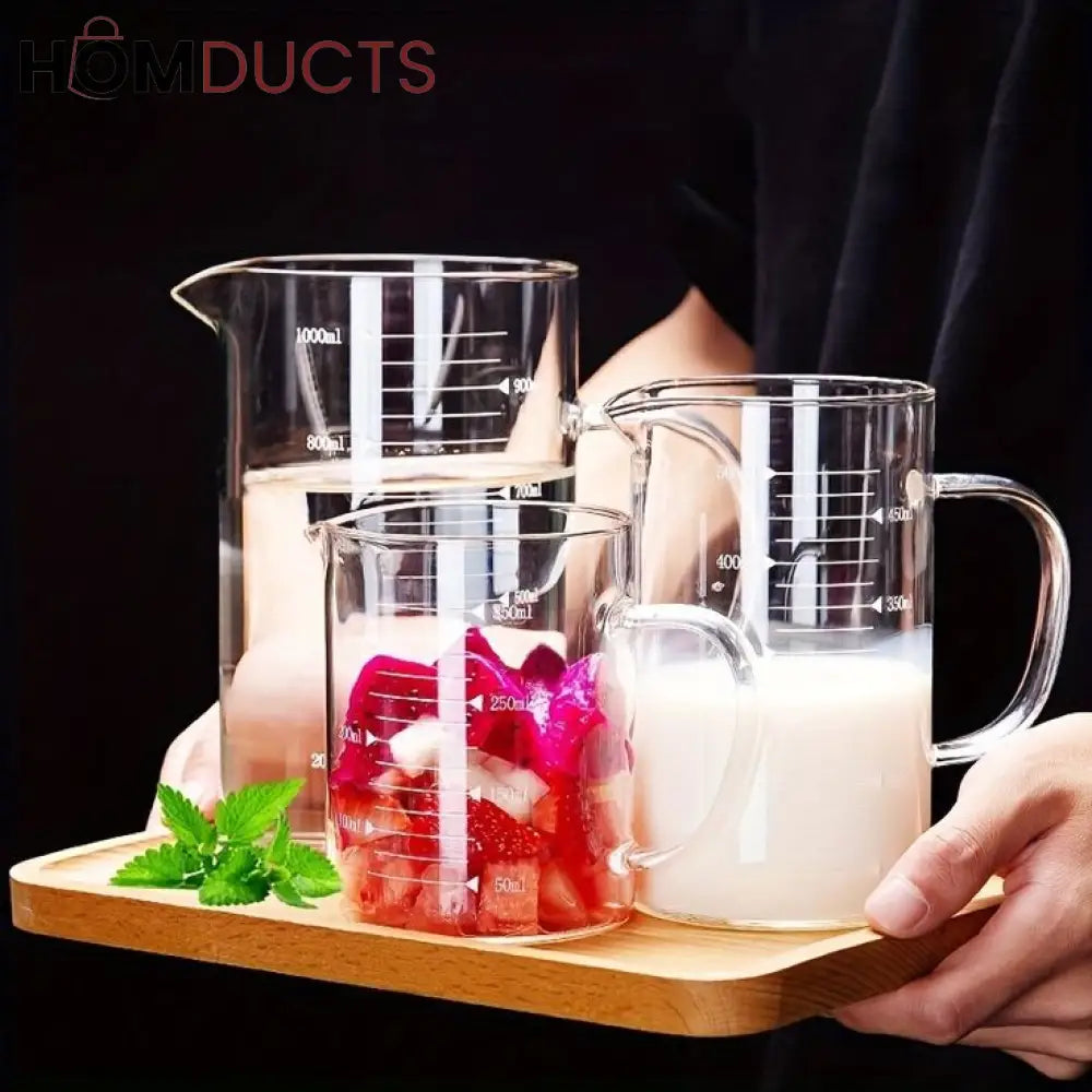 High Borosilicate Glass Measuring Cup With Handle