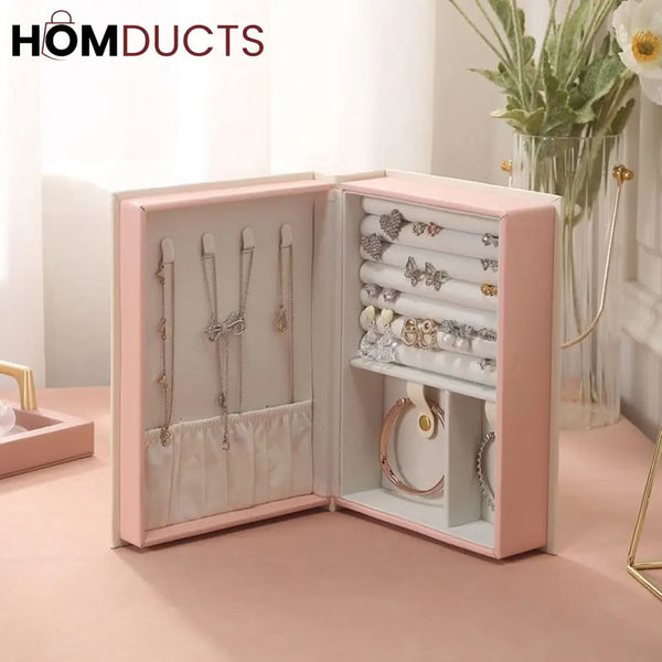 High-End Book Shape Jewelry Organizer