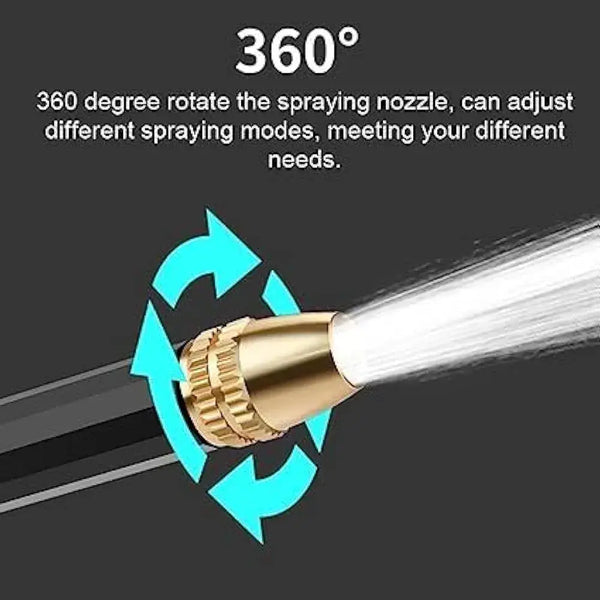 High Pressure Car Wash Spray Gun Nozzle - Adjustable Jet for Car, Garden & Window Cleaning