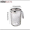 High-Quality Acrylic Water Jug With Textured Design And Clear Lid