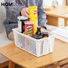 Hollow Plastic Storage Basket With Handle Organizer For Kitchen Pantry
