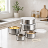 5 pcs Stainless Steel Bowl set | Homducts.pk