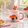 Powerpuff Girls 400ml Ceramic Coffee Mug with Lid – lifestyle
