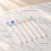 Decorative Glass Straws with 3D Charms – infographic