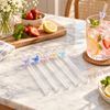 Decorative Glass Straws with 3D Charms – lifestyle