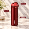 Owala Slim Steel Water Bottle with Carabiner – Red – infographic