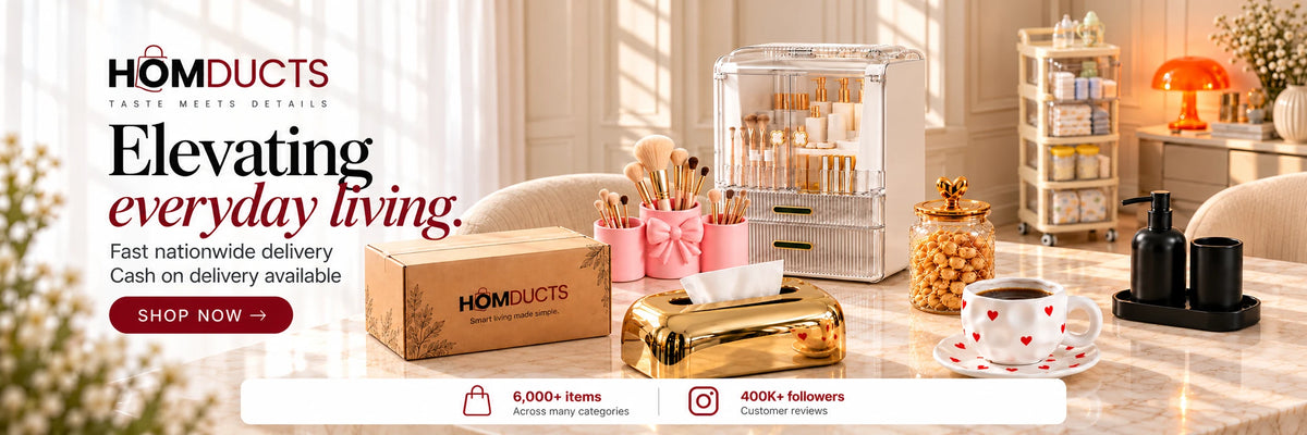 Homducts — Elevating everyday living. Fast nationwide delivery and cash on delivery available. Shop home organizers and everyday essentials.