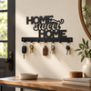 Home Sweet Home Script steel wall key holder in a premium entryway