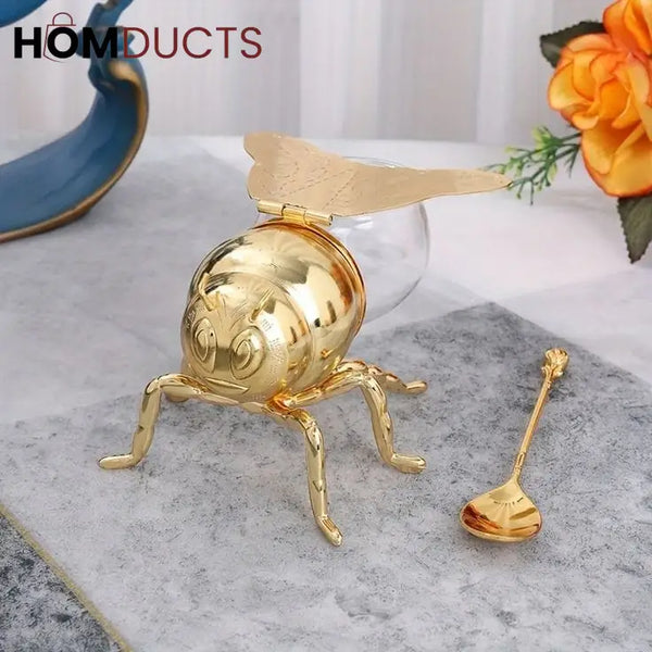 Honeybee Sugar And Honey Dispenser