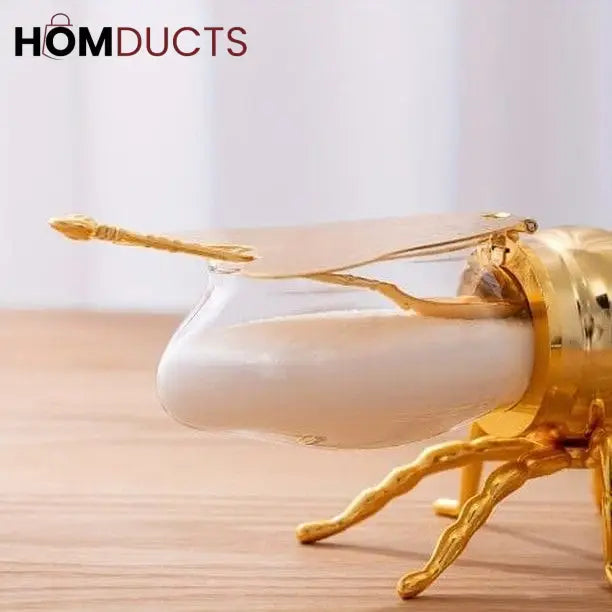 Honeybee Sugar And Honey Dispenser