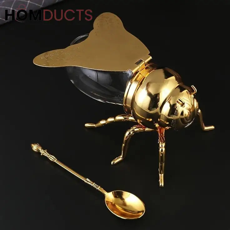 Honeybee Sugar And Honey Dispenser