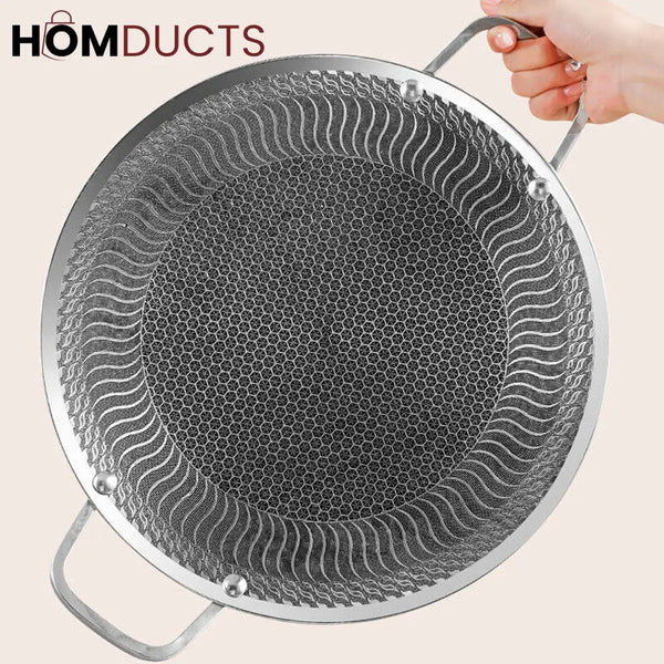 HoneyComb Non-Stick Korean Tawa for Gas Stove & Induction
