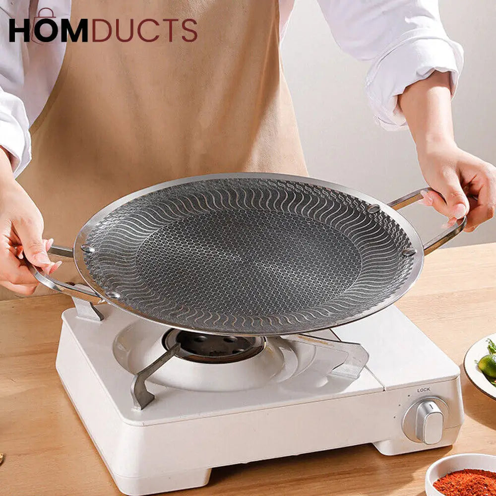 HoneyComb Non-Stick Korean Tawa for Gas Stove & Induction