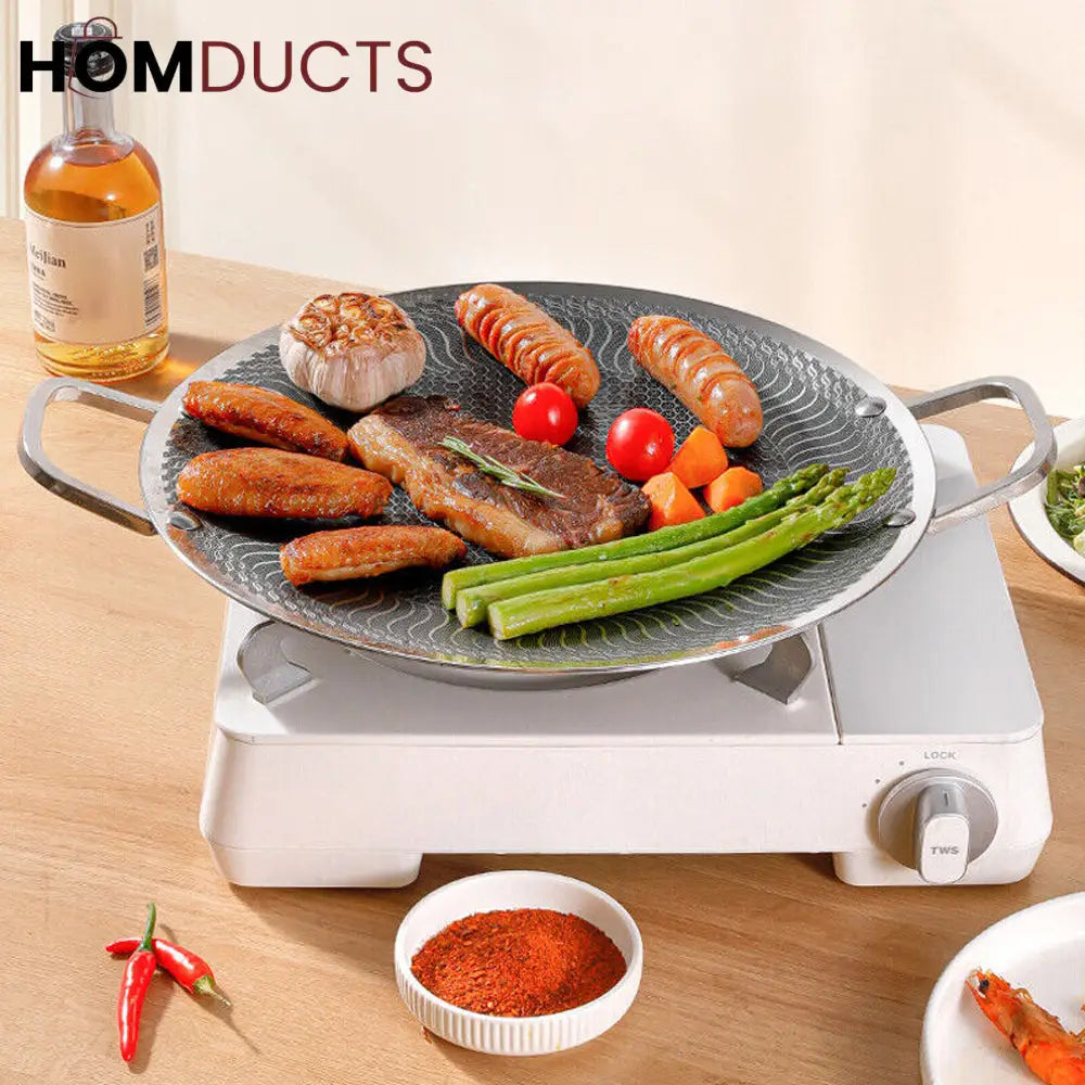 HoneyComb Non-Stick Korean Tawa for Gas Stove & Induction