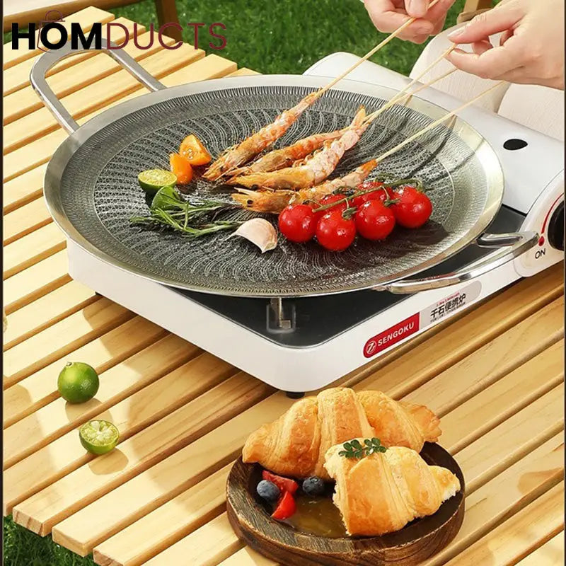 HoneyComb Non-Stick Korean Tawa for Gas Stove & Induction