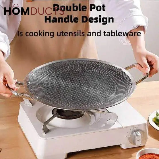 HoneyComb Non-Stick Korean Tawa for Gas Stove & Induction
