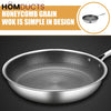 Honeycomb Structure Nonstick Stainless Steel Wok 30Cm