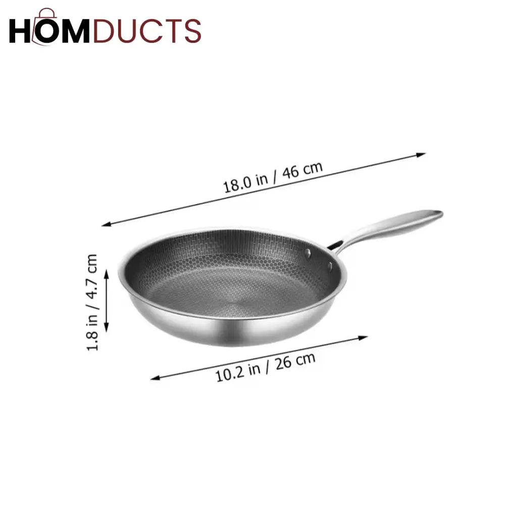 Honeycomb Structure Nonstick Stainless Steel Wok 30Cm