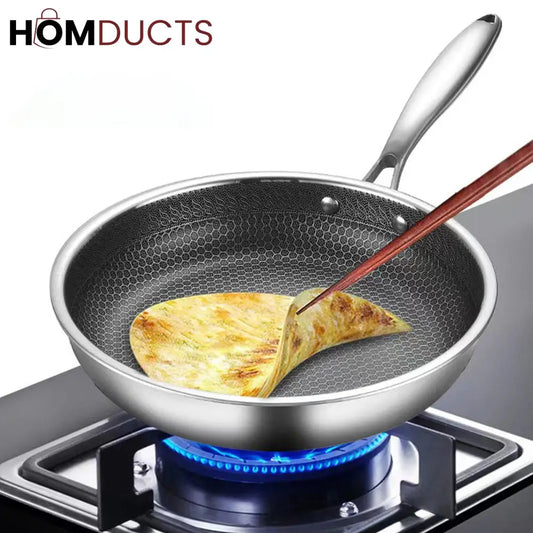 Honeycomb Structure Nonstick Stainless Steel Wok 30Cm