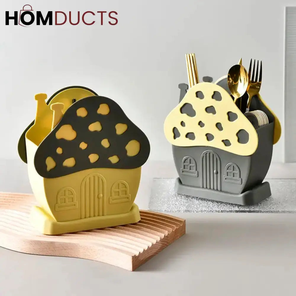 House Shape Cutlery And Multipurpose Holder